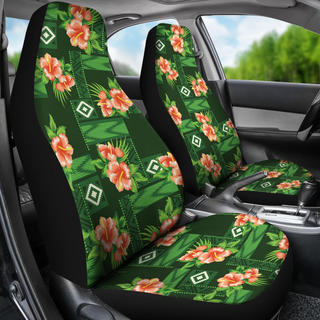 Hibiscus Pattern Print Design HB05 Universal Fit Car Seat Covers-JorJune