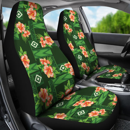Hibiscus Pattern Print Design HB05 Universal Fit Car Seat Covers-JorJune