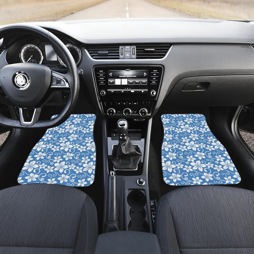 Hibiscus Pattern Print Design HB09 Car Floor Mats-JorJune