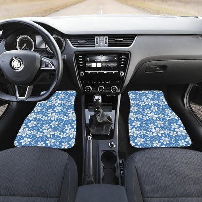 Hibiscus Pattern Print Design HB09 Car Floor Mats-JorJune
