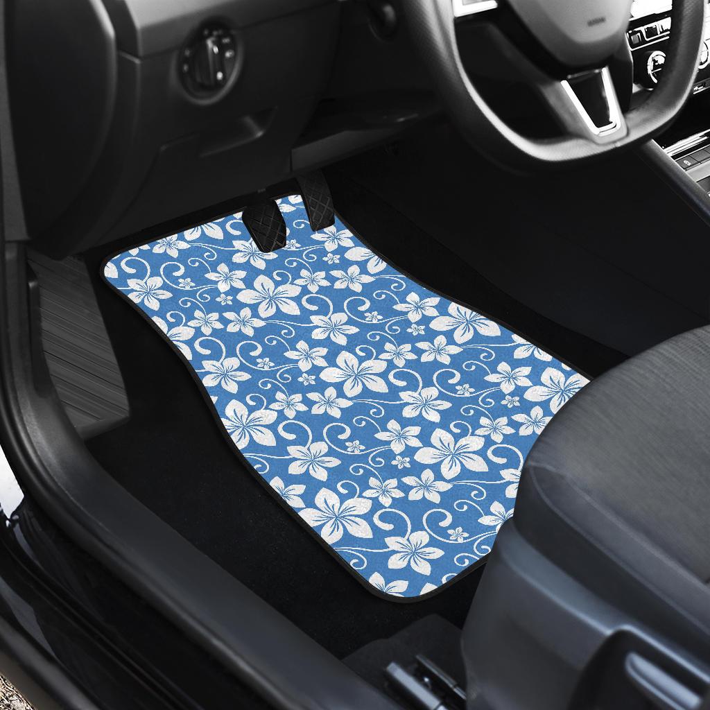 Hibiscus Pattern Print Design HB09 Car Floor Mats-JorJune