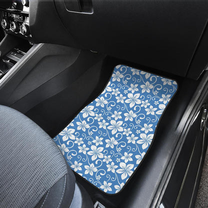 Hibiscus Pattern Print Design HB09 Car Floor Mats-JorJune