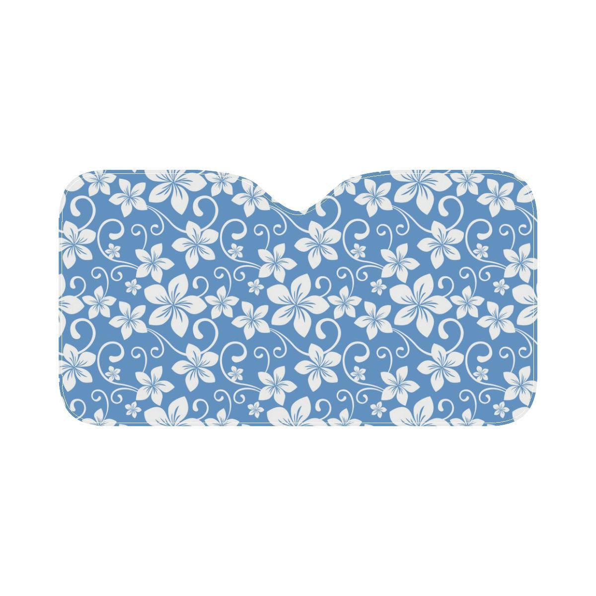 Hibiscus Pattern Print Design HB09 Car Sun Shade-JorJune