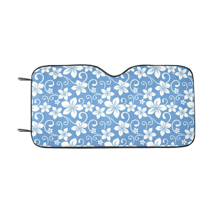 Hibiscus Pattern Print Design HB09 Car Sun Shade-JorJune
