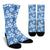 Hibiscus Pattern Print Design HB09 Crew Socks-JORJUNE.COM