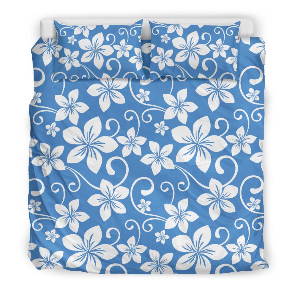 Hibiscus Pattern Print Design HB09 Duvet Cover Bedding Set-JORJUNE.COM