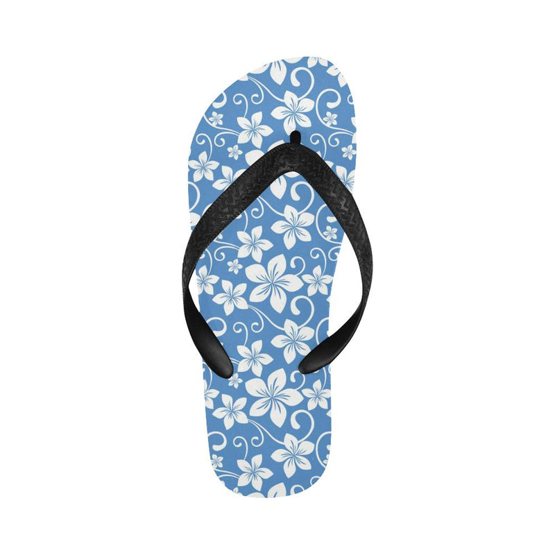 Hibiscus Pattern Print Design HB09 Flip Flops-JorJune