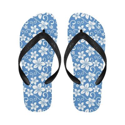 Hibiscus Pattern Print Design HB09 Flip Flops-JorJune