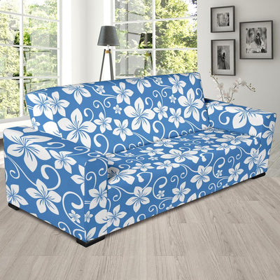 Hibiscus Pattern Print Design HB09 Sofa Slipcover-JORJUNE.COM