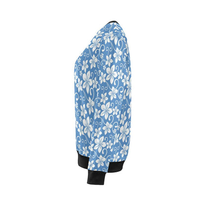 Hibiscus Pattern Print Design HB09 Women Long Sleeve Sweatshirt-JorJune