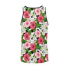 Hibiscus plumeria Hawaiian Flower Men Tank Top