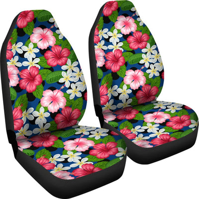 Hibiscus plumeria Hawaiian Flower Universal Fit Car Seat Covers