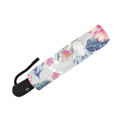 Hibiscus Print Automatic Foldable Umbrella