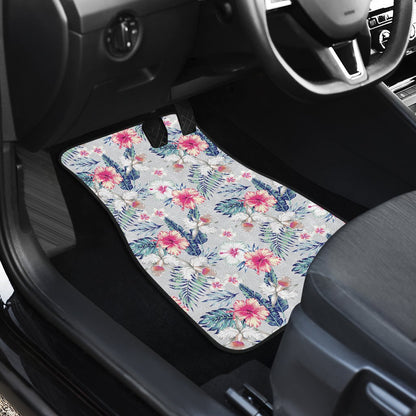 Hibiscus Print Car Floor Mats