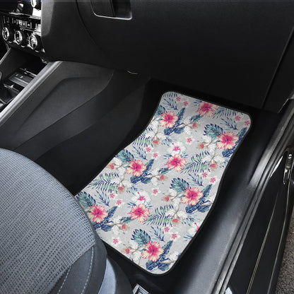 Hibiscus Print Car Floor Mats