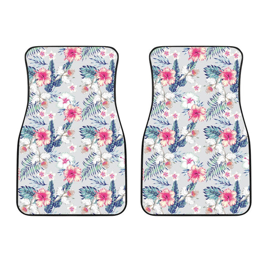 Hibiscus Print Car Floor Mats