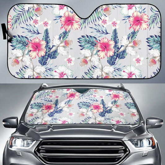 Hibiscus Print Car Sun Shade-JorJune