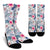 Hibiscus Print Crew Socks