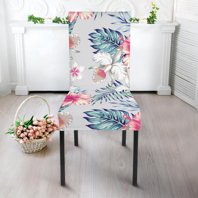 Hibiscus Print Dining Chair Slipcover-JORJUNE.COM