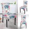 Hibiscus Print Dining Chair Slipcover-JORJUNE.COM