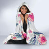 Hibiscus Print Hooded Blanket-JORJUNE.COM
