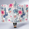 Hibiscus Print Hooded Blanket-JORJUNE.COM