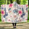 Hibiscus Print Hooded Blanket-JORJUNE.COM