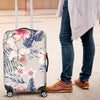 Hibiscus Print Luggage Cover Protector
