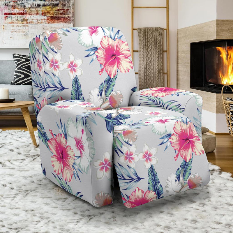 Hibiscus Print Recliner Slipcover-JORJUNE.COM