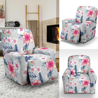 Hibiscus Print Recliner Slipcover-JORJUNE.COM