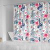 Hibiscus Print Shower Curtain