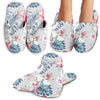 Hibiscus Print Slippers