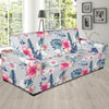 Hibiscus Print Sofa Slipcover-JORJUNE.COM