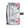 Hibiscus Print Wallet Phone Case