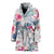 Hibiscus Print Women Bath Robe