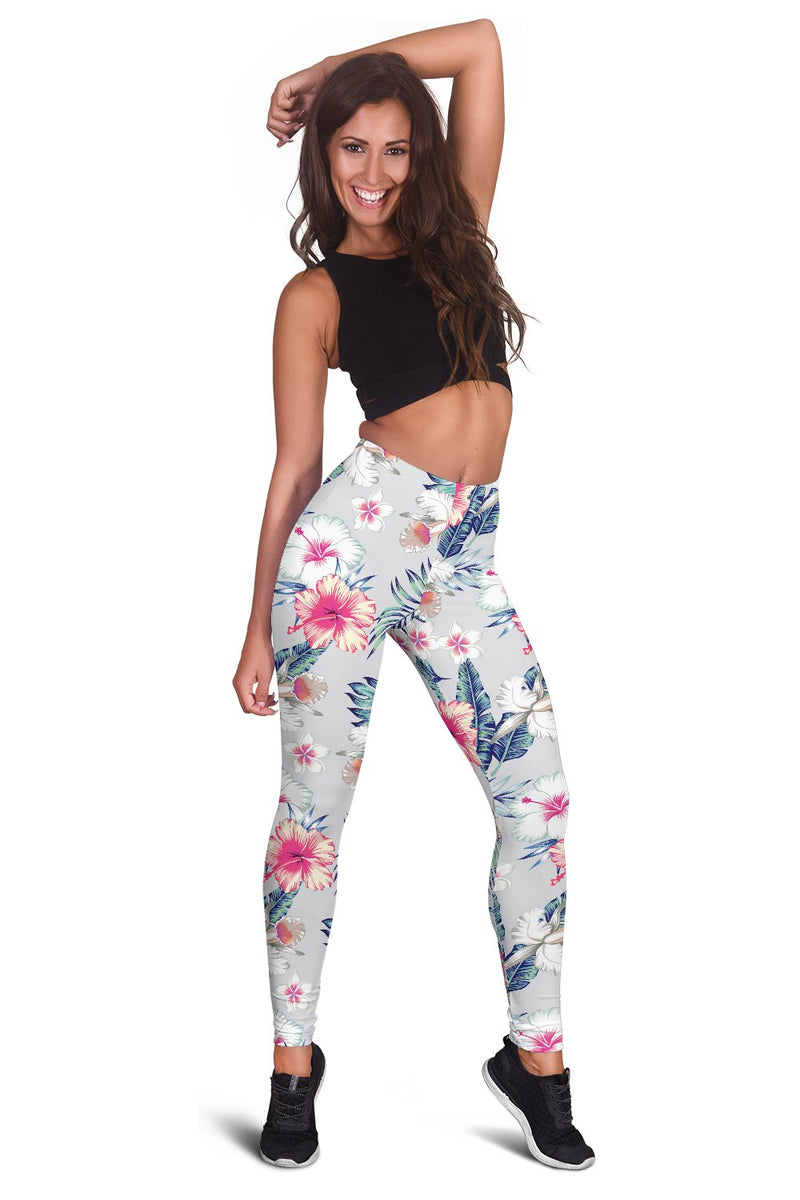 Hibiscus Print Women Leggings