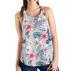 Hibiscus Print Women Racerback Tank Top