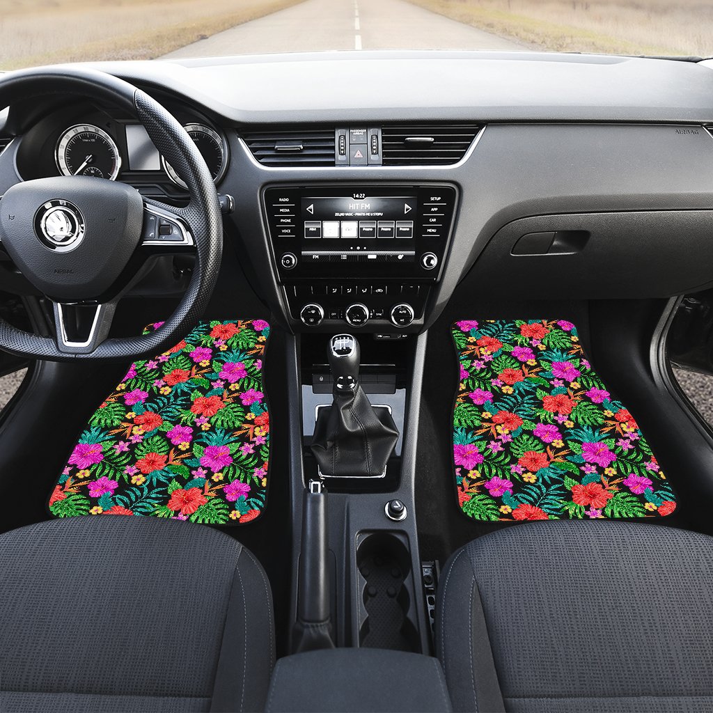 Hibiscus Red Hawaiian Flower Car Floor Mats