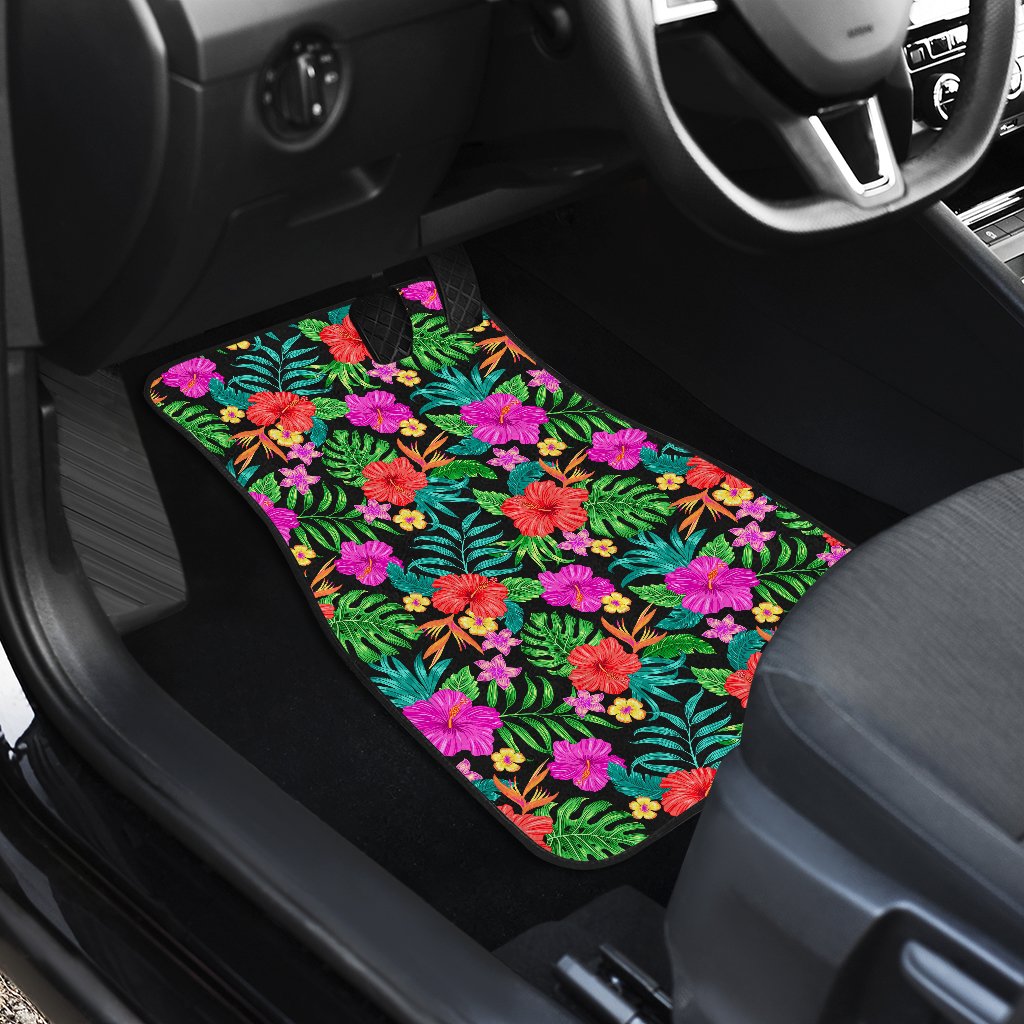 Hibiscus Red Hawaiian Flower Car Floor Mats