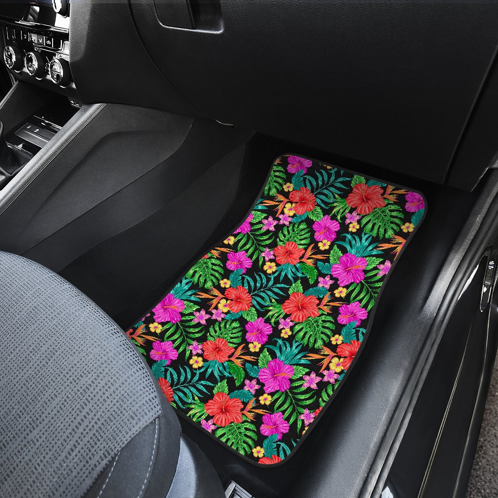 Hibiscus Red Hawaiian Flower Car Floor Mats