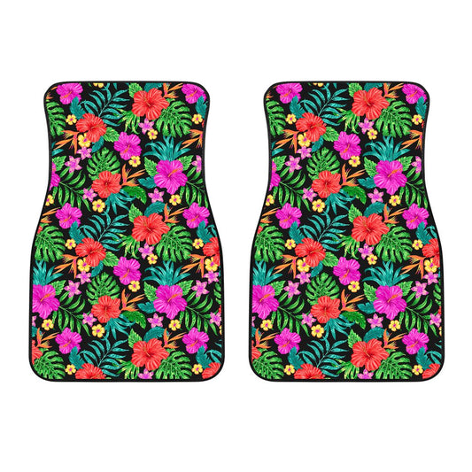 Hibiscus Red Hawaiian Flower Car Floor Mats