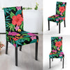 Hibiscus Red Hawaiian Flower Dining Chair Slipcover-JORJUNE.COM