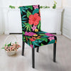 Hibiscus Red Hawaiian Flower Dining Chair Slipcover-JORJUNE.COM