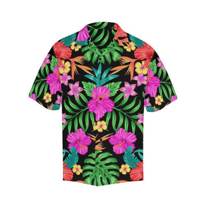 Hibiscus Red Hawaiian Flower Men Hawaiian Shirt