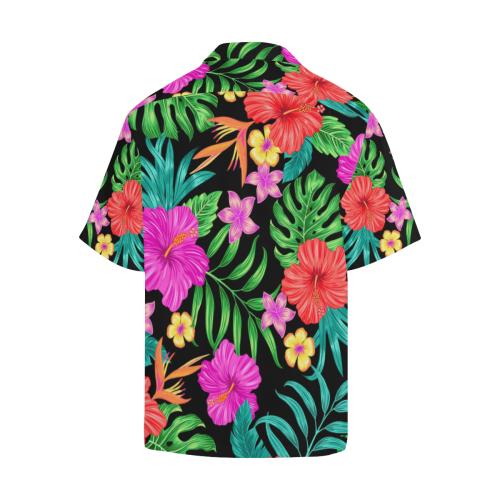 Hibiscus Red Hawaiian Flower Men Hawaiian Shirt