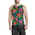 Hibiscus Red Hawaiian Flower Men Tank Top