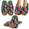 Hibiscus Red Hawaiian Flower Slippers