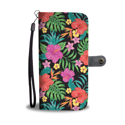 Hibiscus Red Hawaiian Flower Wallet Phone Case