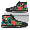 Hibiscus Red Hawaiian Flower Women High Top Shoes