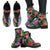 Hibiscus Red Hawaiian Flower Women Leather Boots